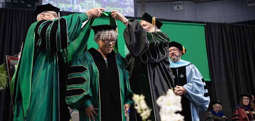 Opal Lee receives honorary commencement UNT