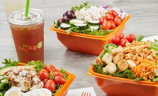 Salad and Go offers a menu of salads, wraps, breakfast burritos and soups as well as beverages, including lemonades, teas and cold-brew coffees. (Courtesy Salad and Go)